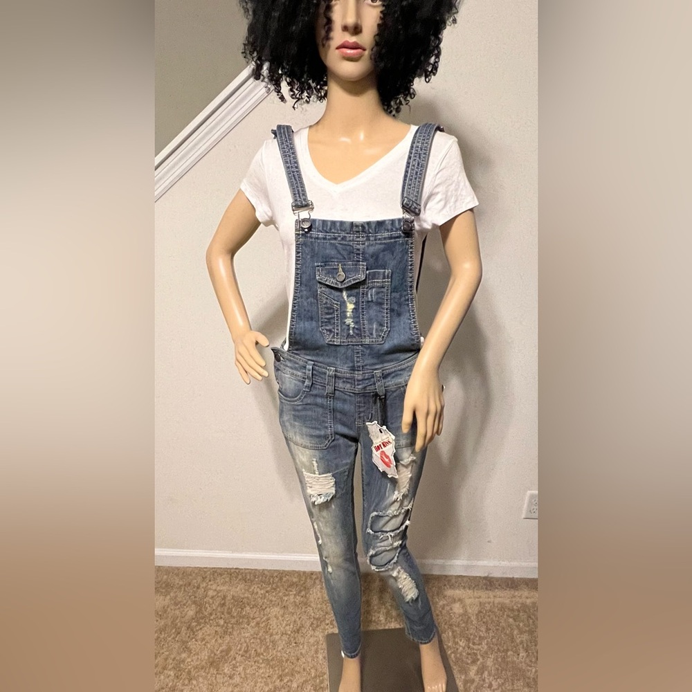 Wetseal Porkchop Pocket Skinny Overall size 3 NWT.